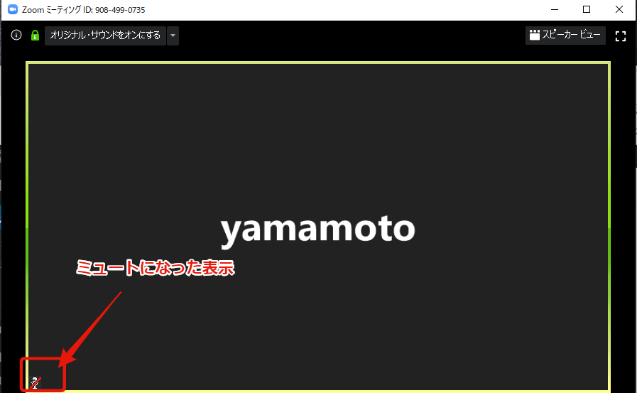 方法 Zoom ミュート